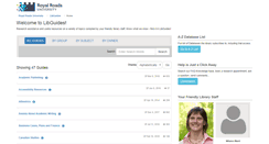 Desktop Screenshot of libguides.royalroads.ca