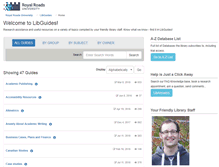 Tablet Screenshot of libguides.royalroads.ca